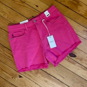 Judy Blue Hot Pink Jean Shorts